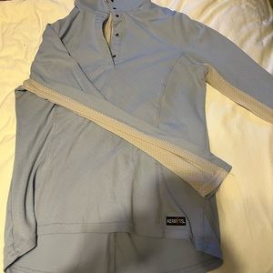 Blue sun shirt with ventilation. Kerrits brand. Size M